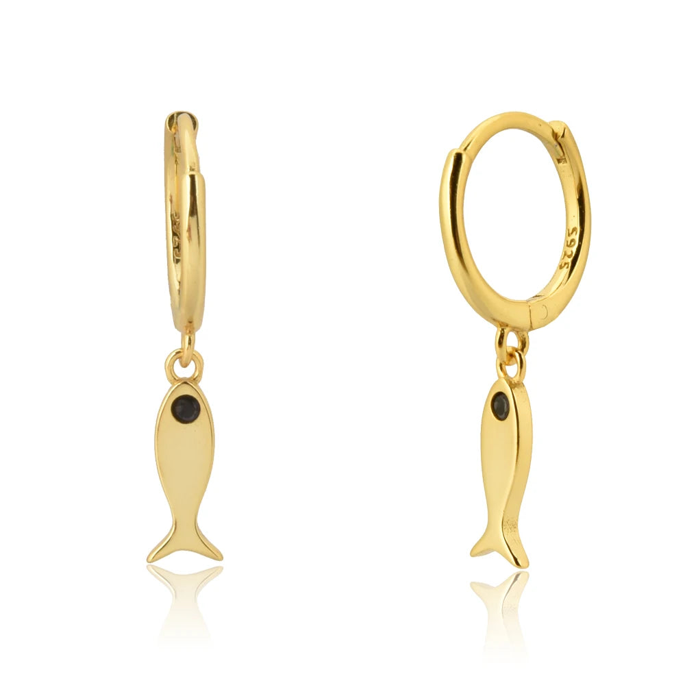 Dangle Hoops Clips Earrings