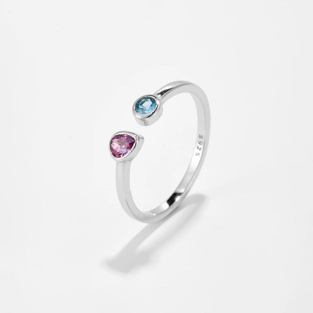 Pear Zircon Ring