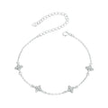 Shiny Zircon Flower Bracelet