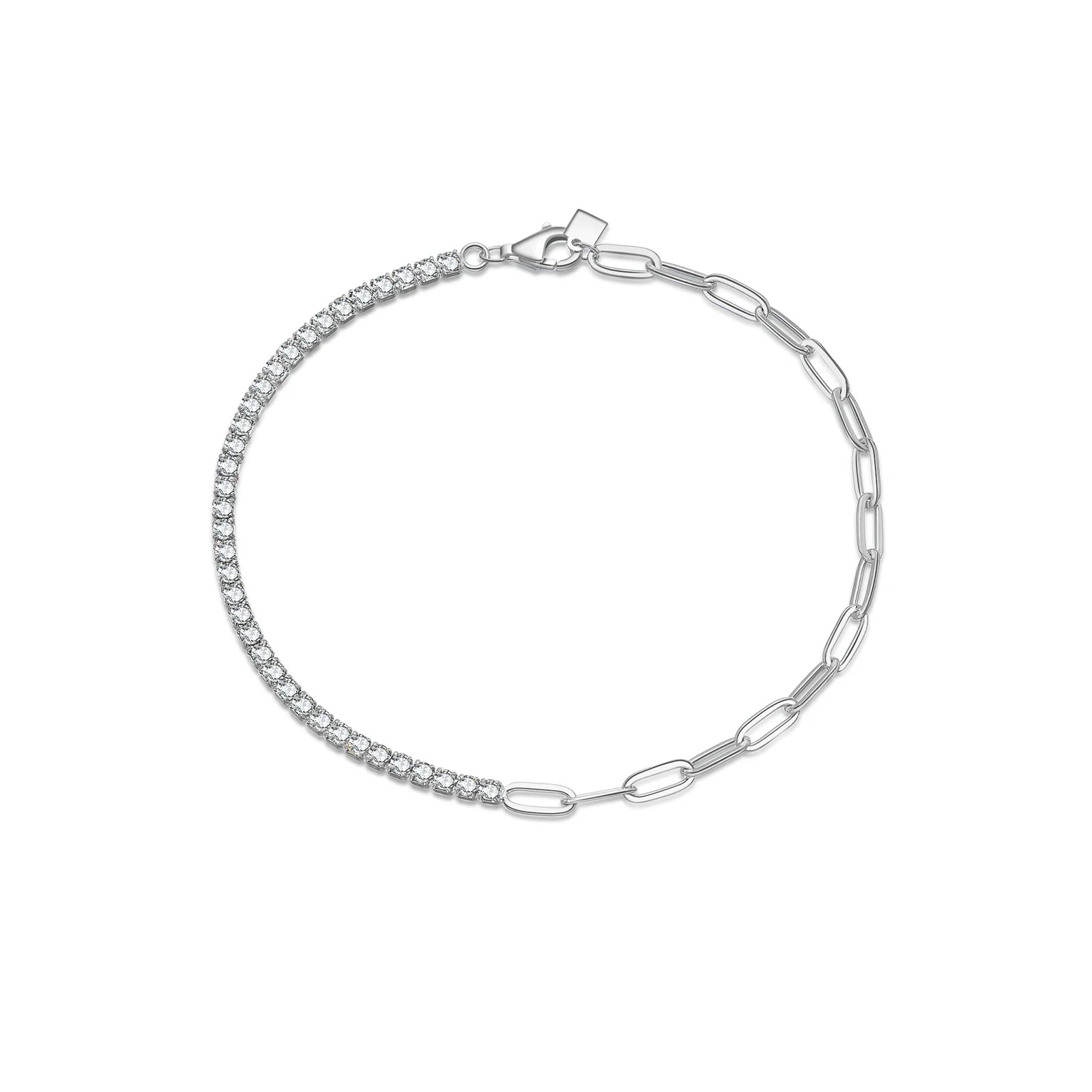 Tennis and oval Bracelet