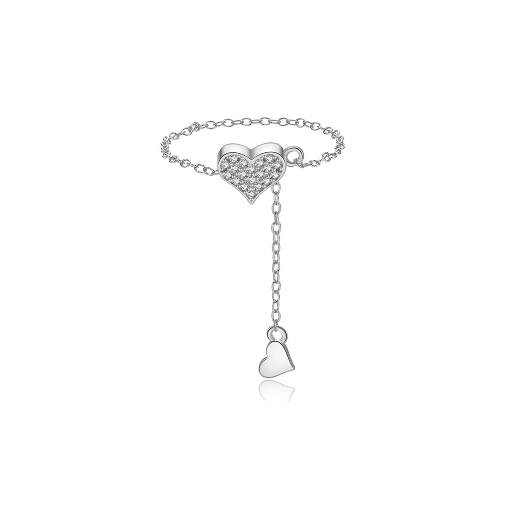 Heart Chain Rings