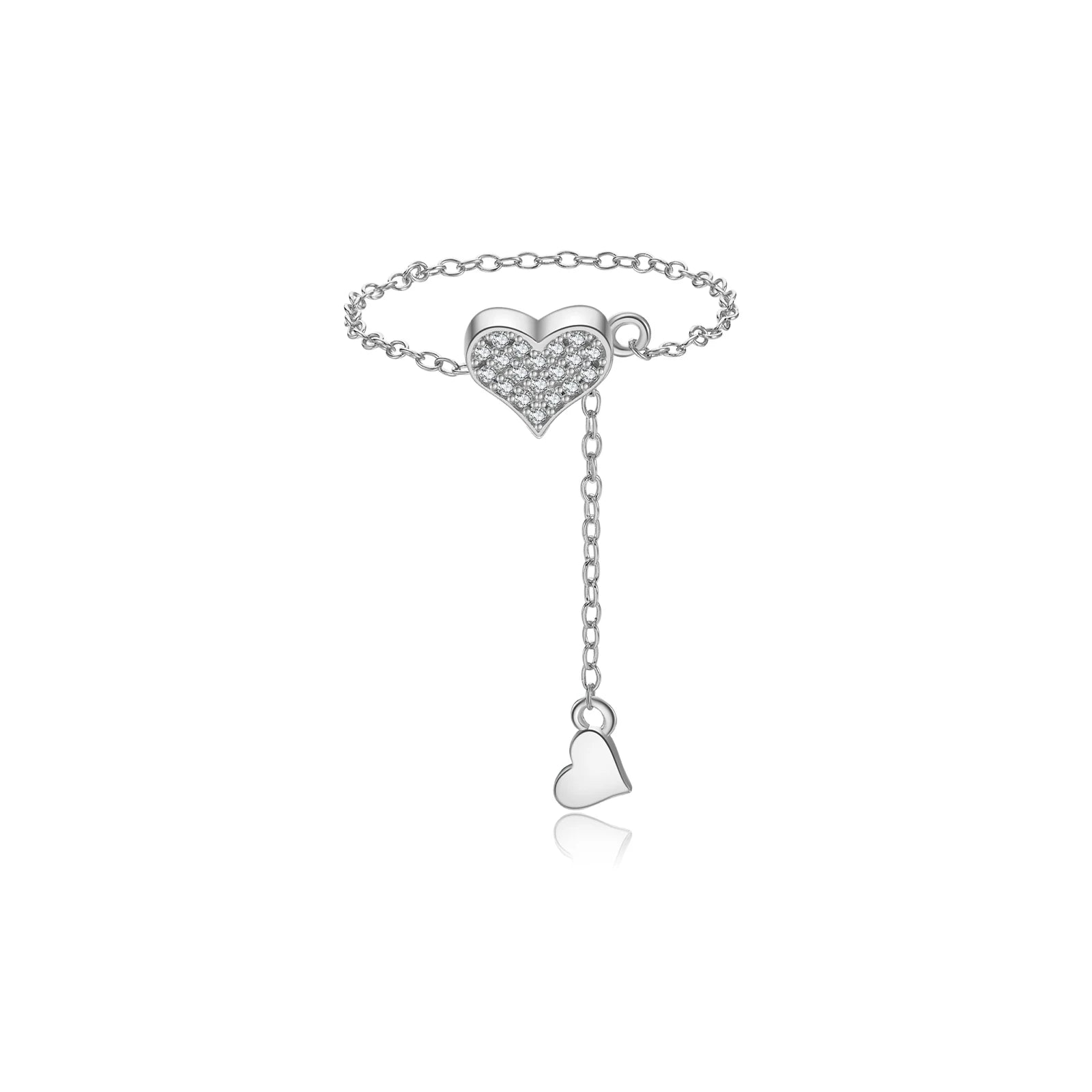 Heart Chain Rings