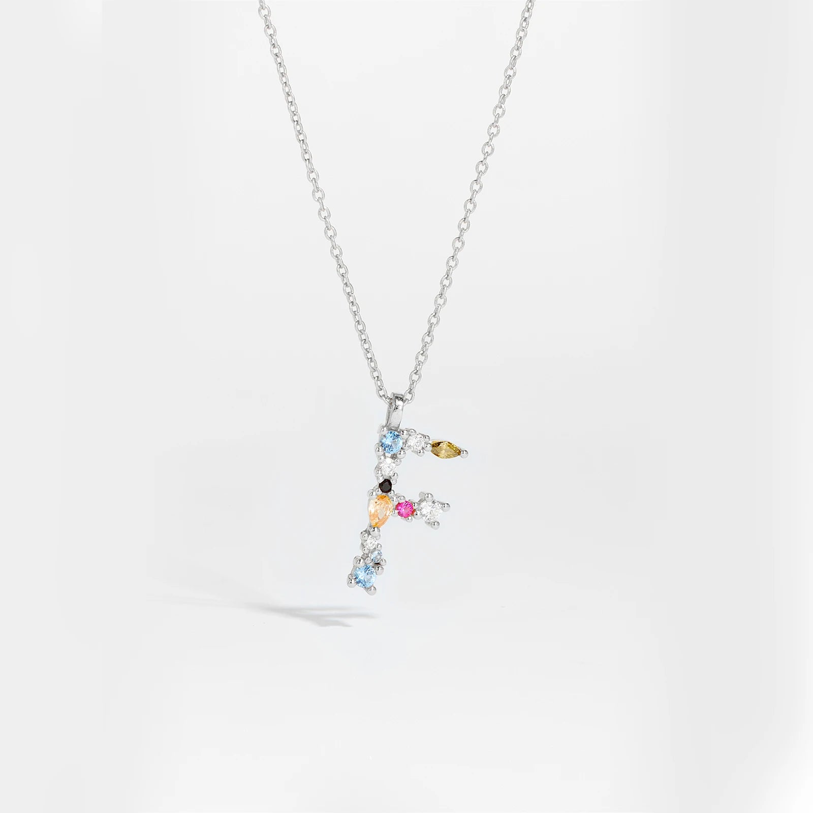 Zircon Letters Necklace