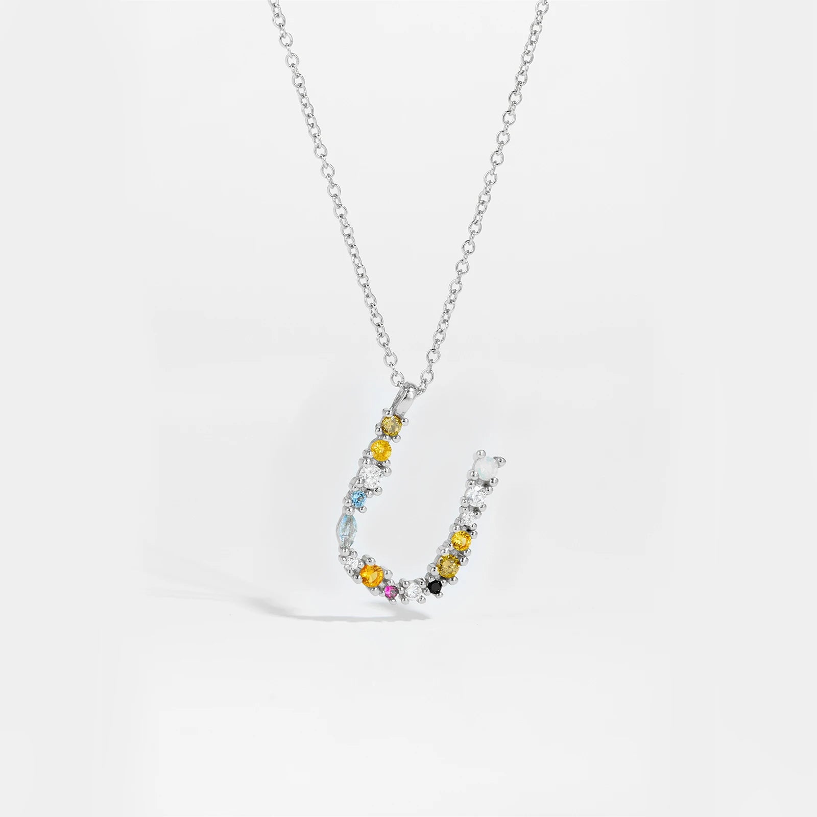 Zircon Letters Necklace