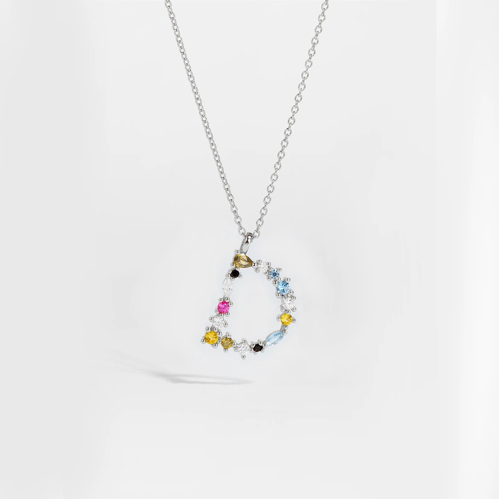 Zircon Letters Necklace