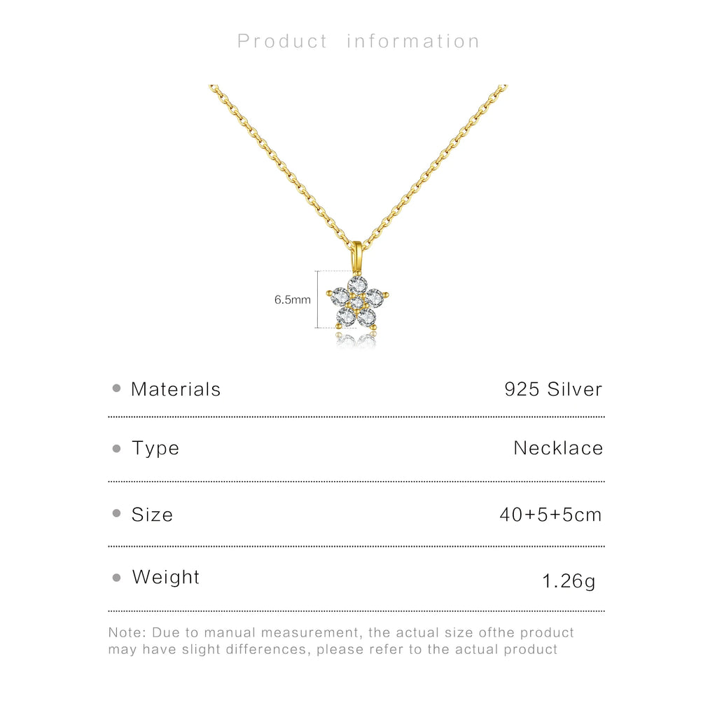 Silver Flower CZ Zircon