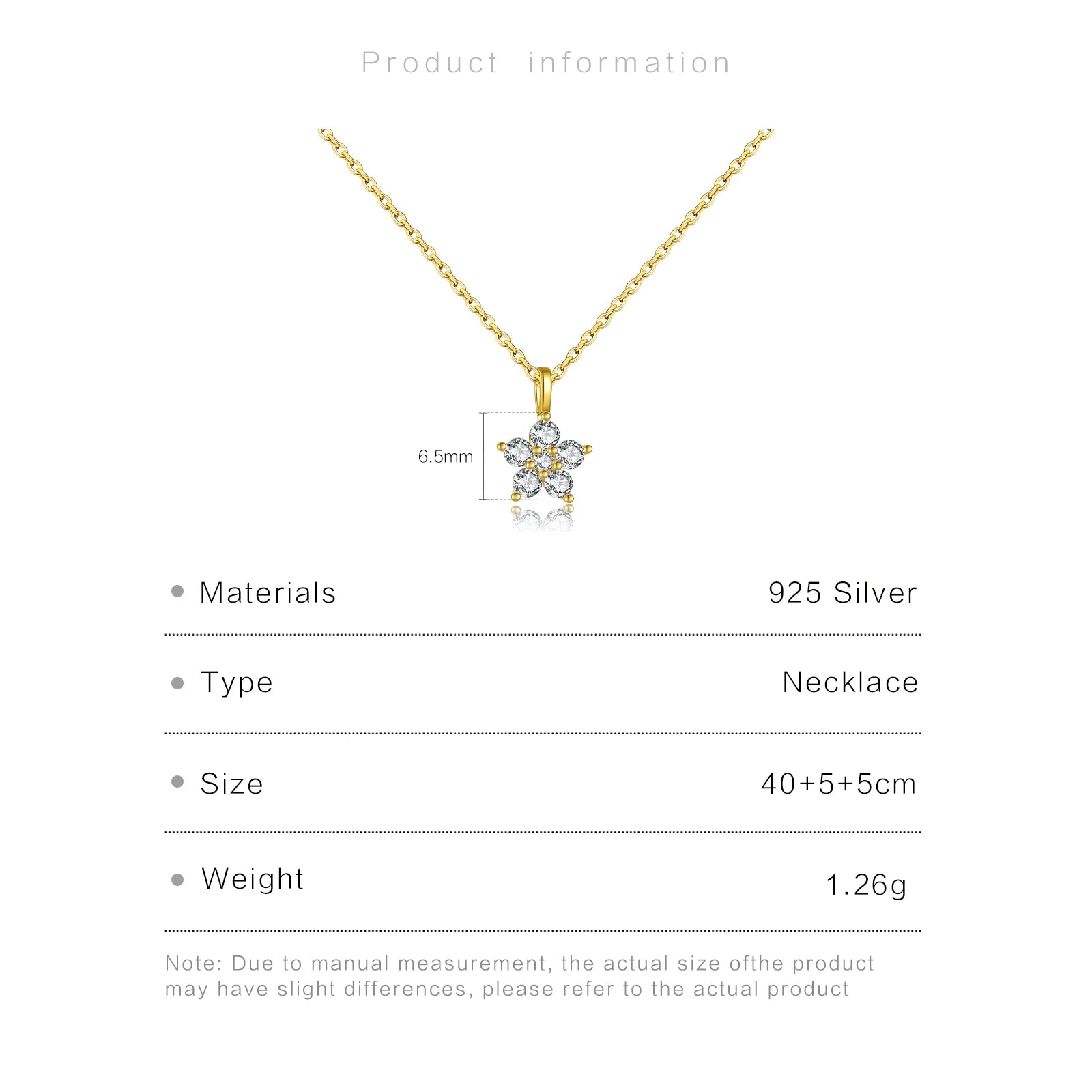 Silver Flower CZ Zircon