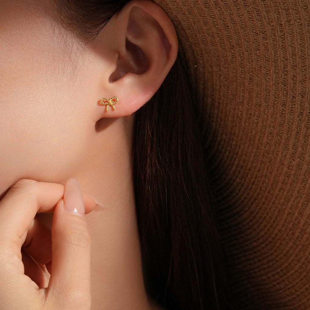 Twist Bow Earrings