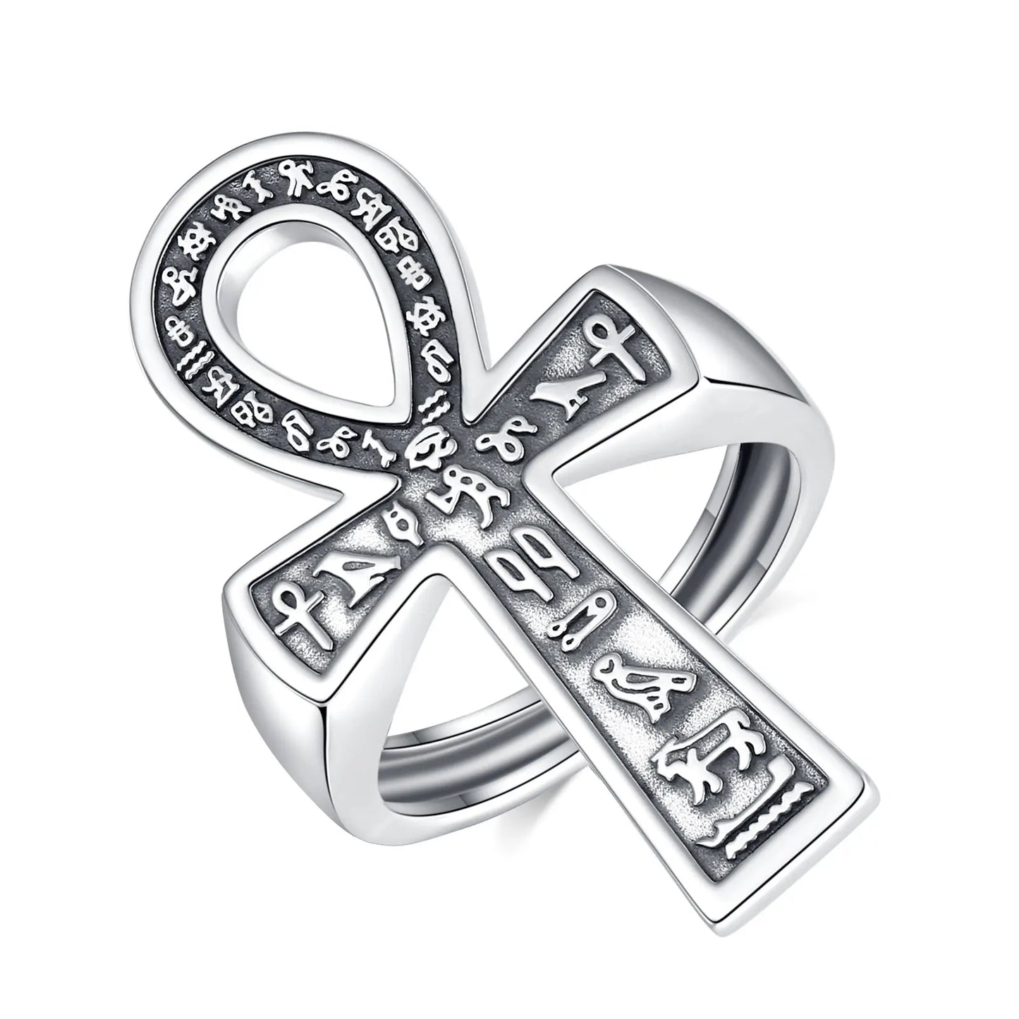 Ankh Cross Ring