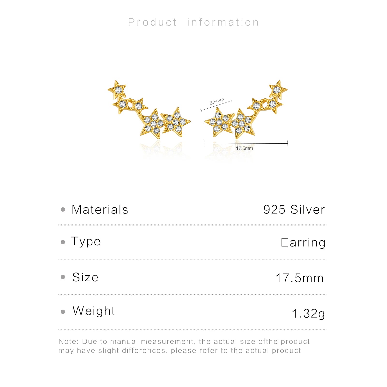 Star Long Earring