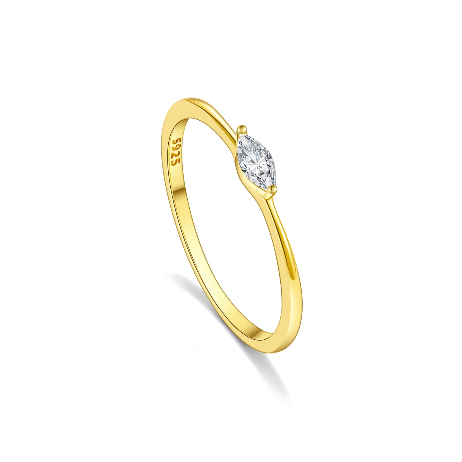Marquise Triangle Ring