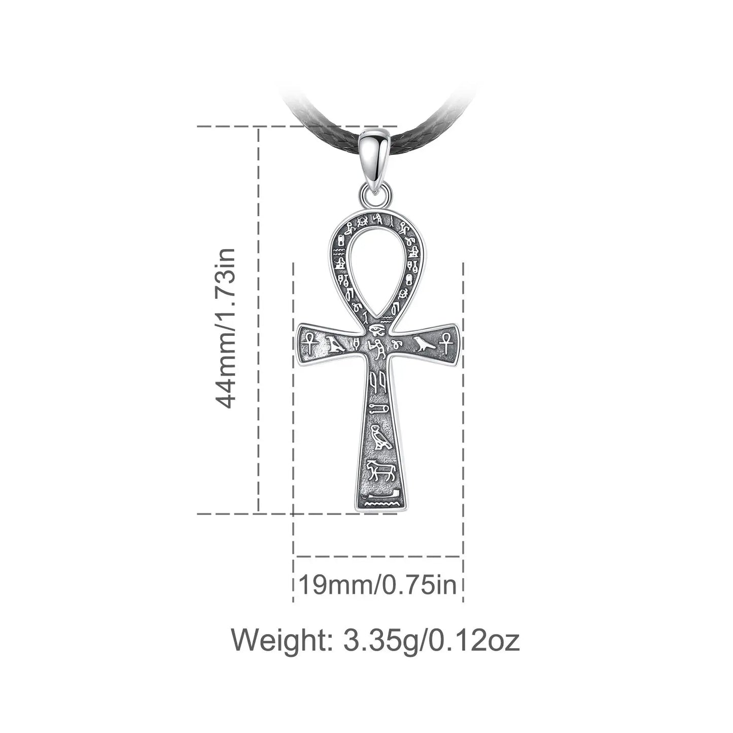 Ankh Hieroglyphs Necklace