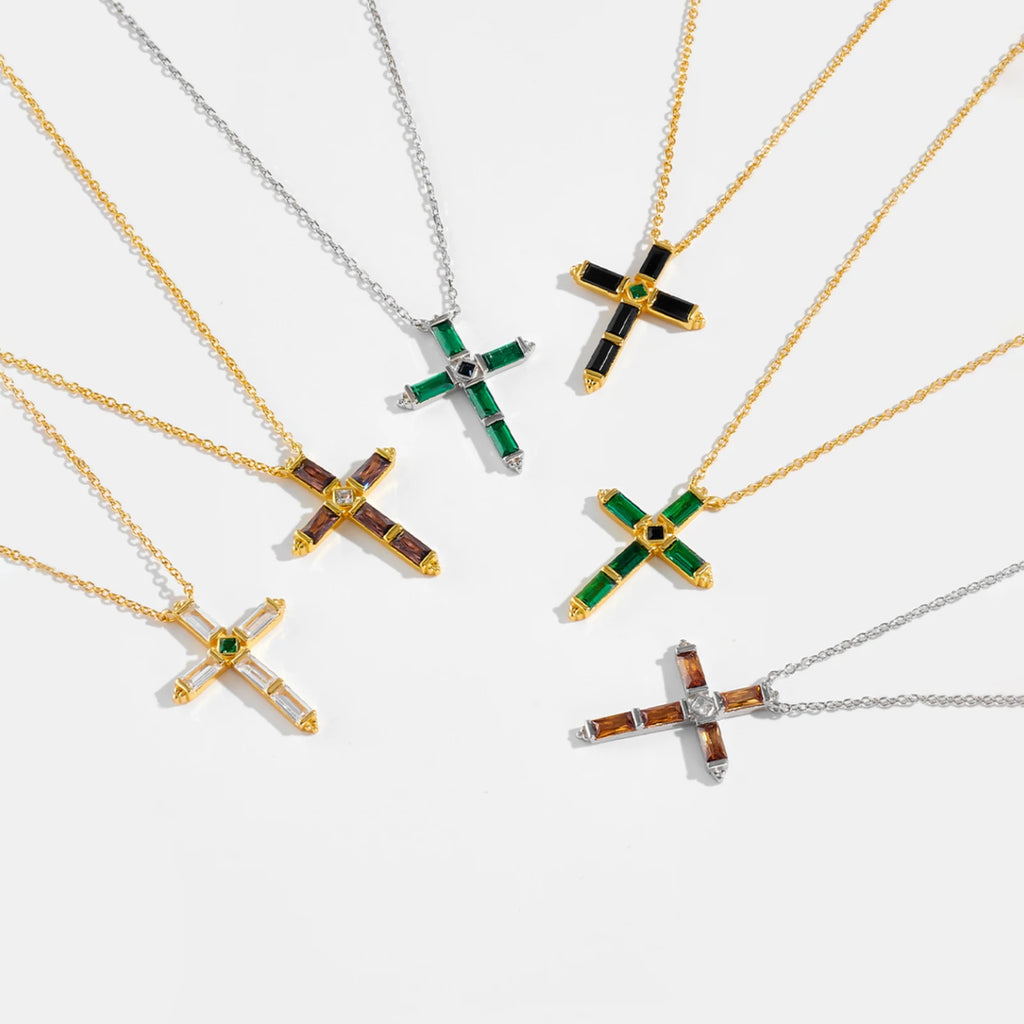 Colorful Cross Necklace