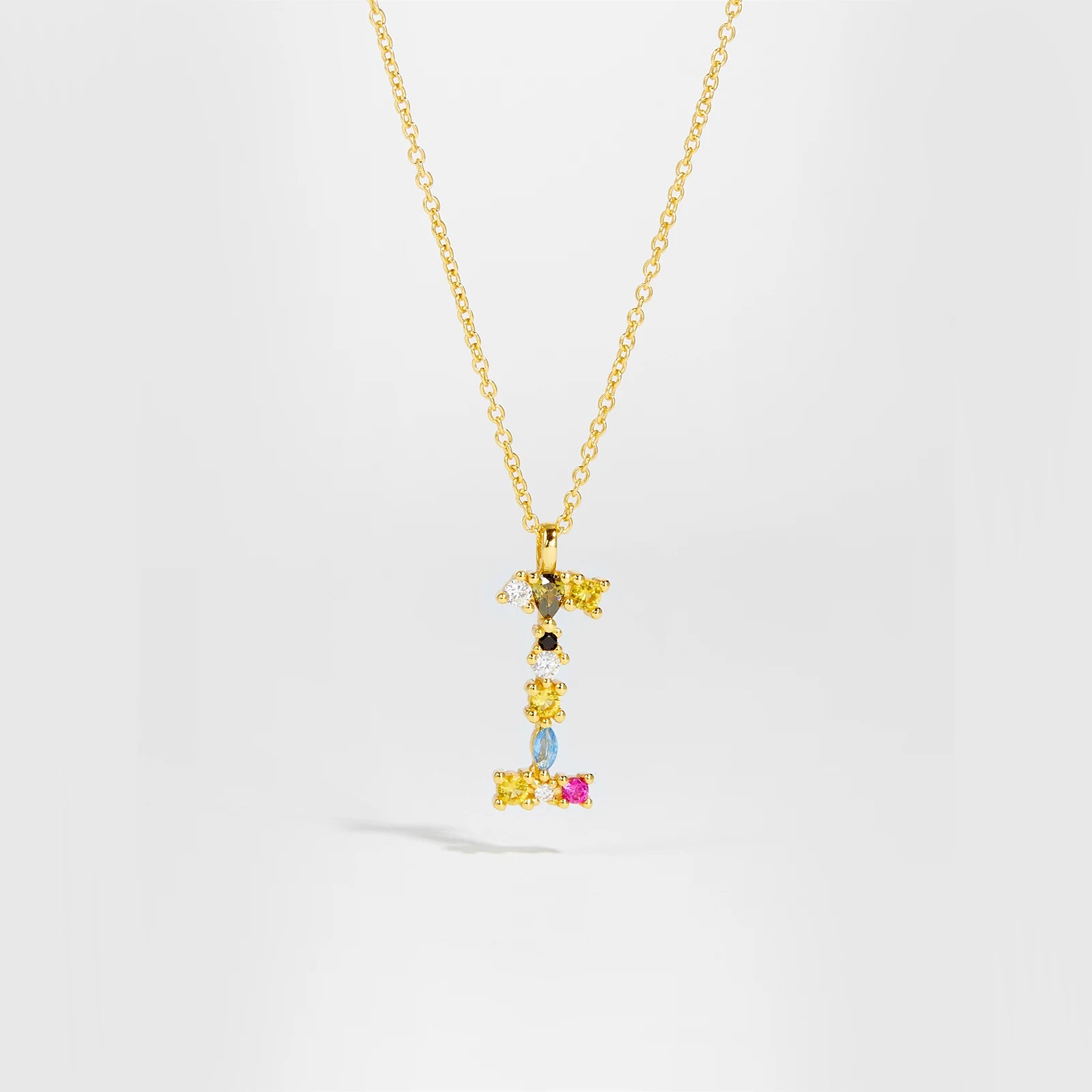 Zircon Letters Necklace