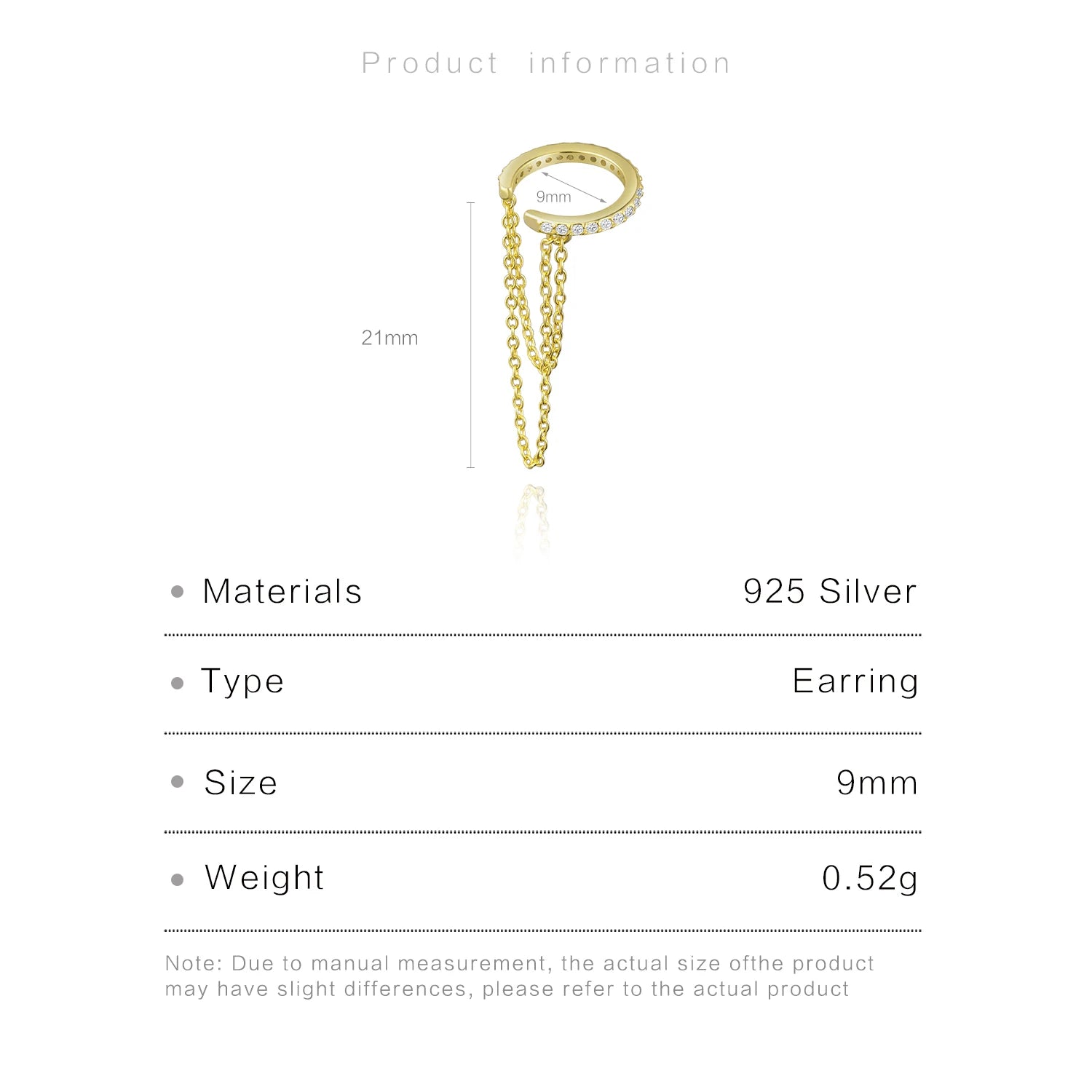 Pavee Cuff Chain