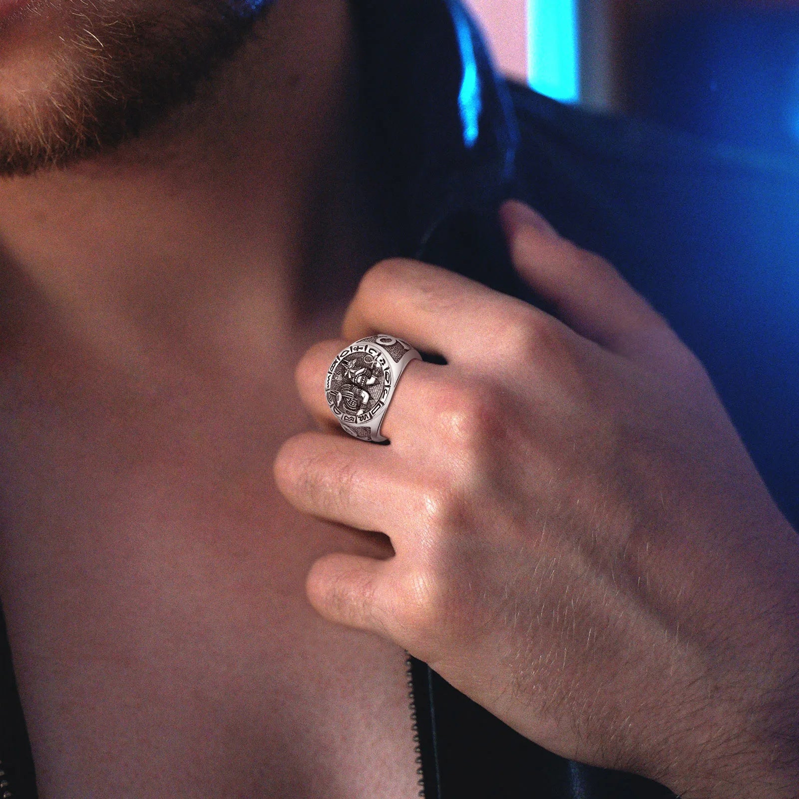 Egyptian Anubis Ring