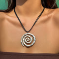 Spiral Conch Pendant Necklace