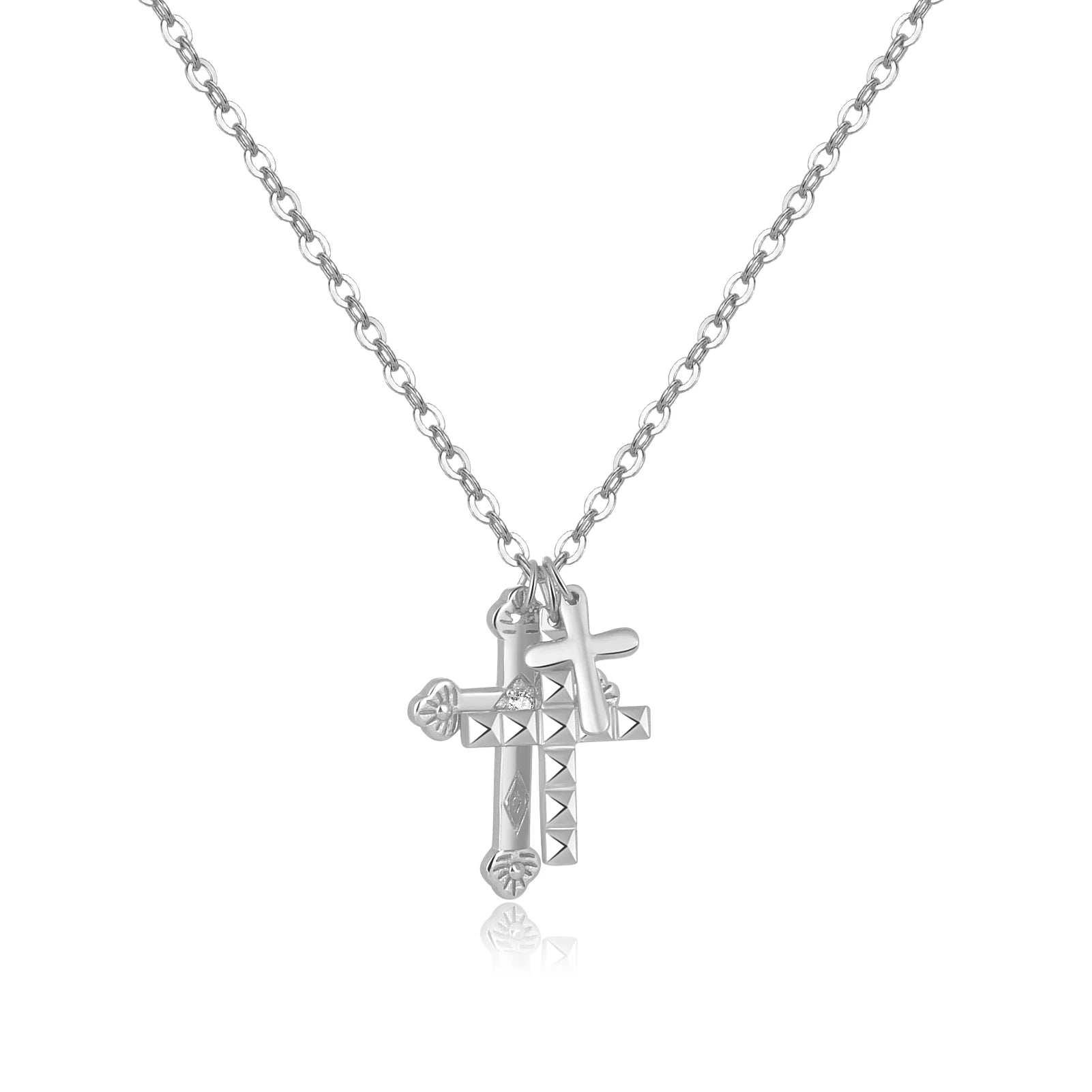 Three Cross  Necklace