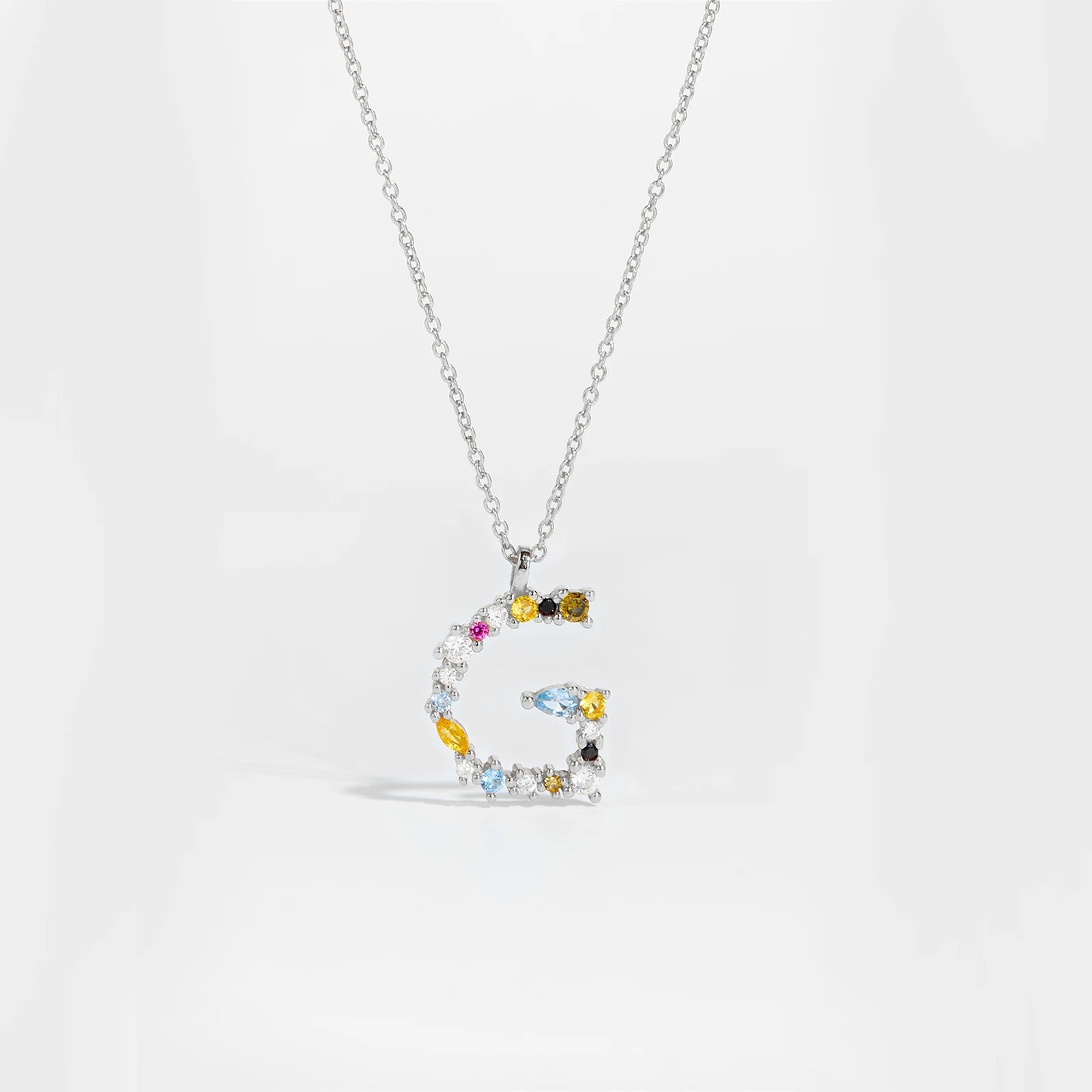 Zircon Letters Necklace