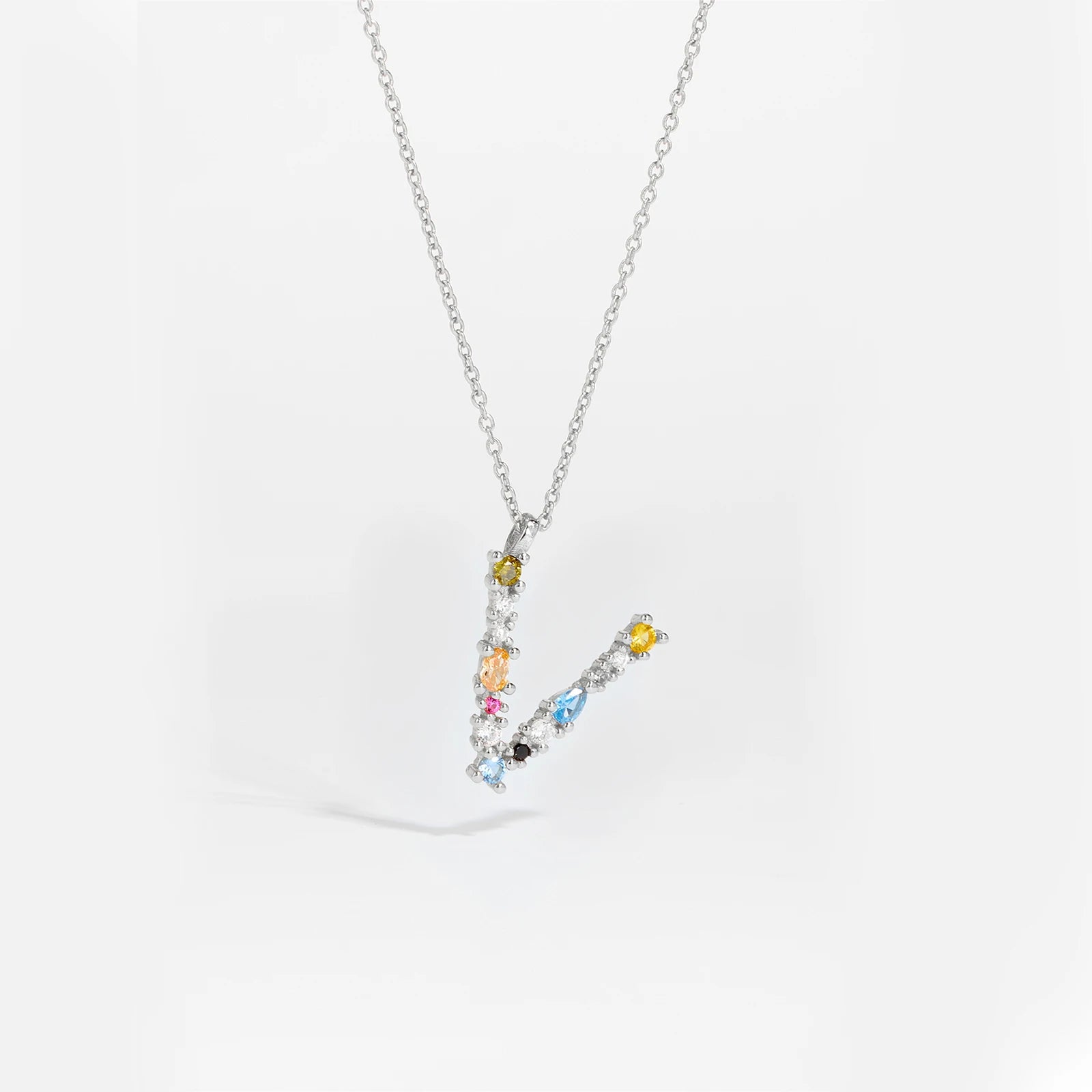 Zircon Letters Necklace