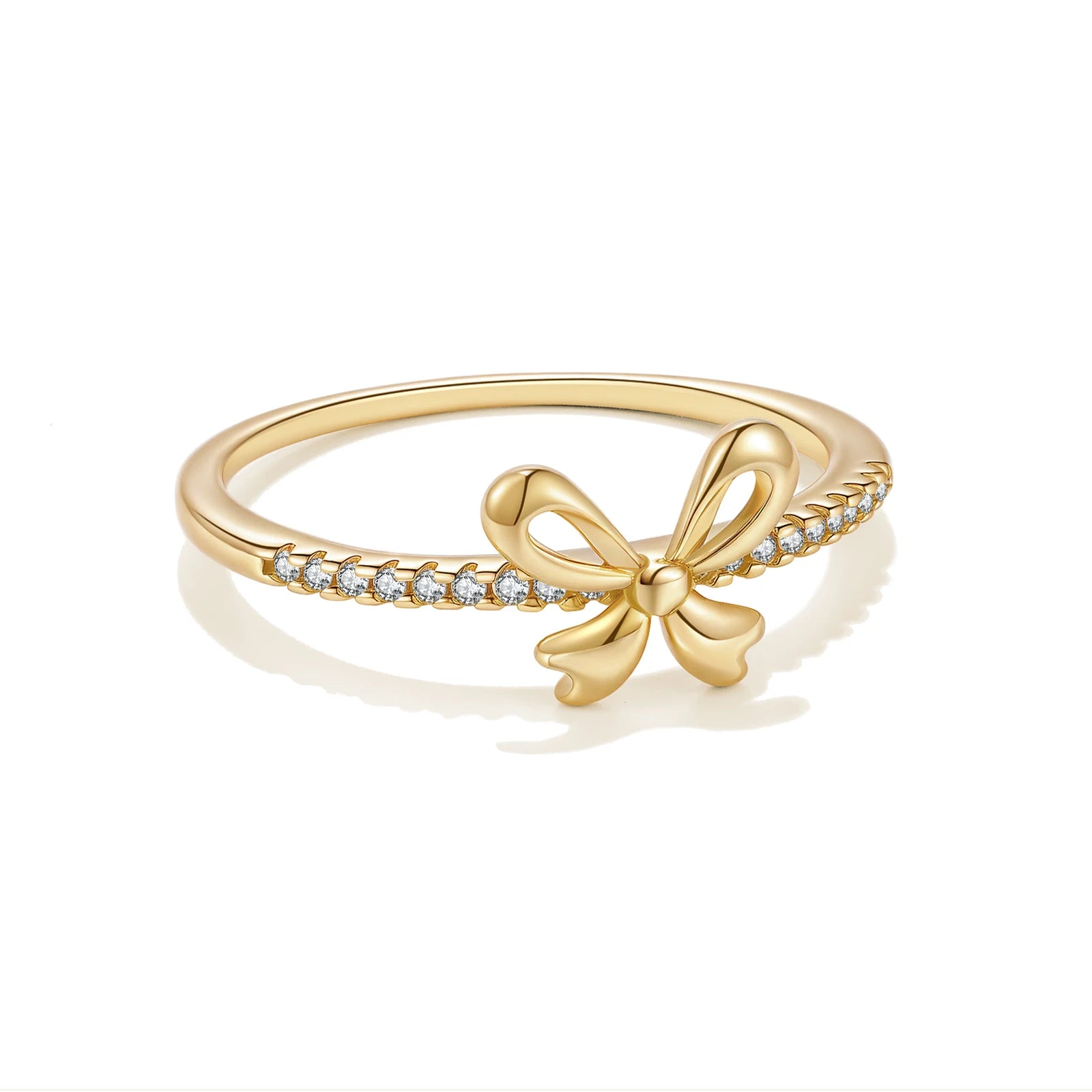 Bow Ring with Zircon