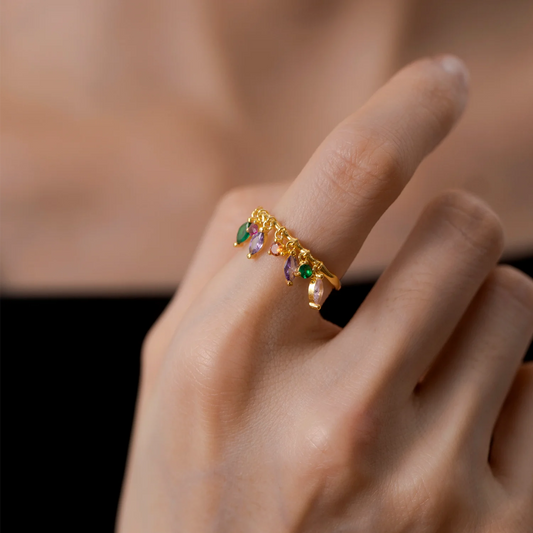 Coloful Drop Ring
