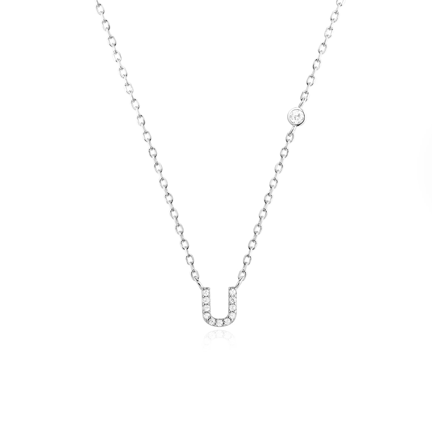 Small Letters Zircon Necklace