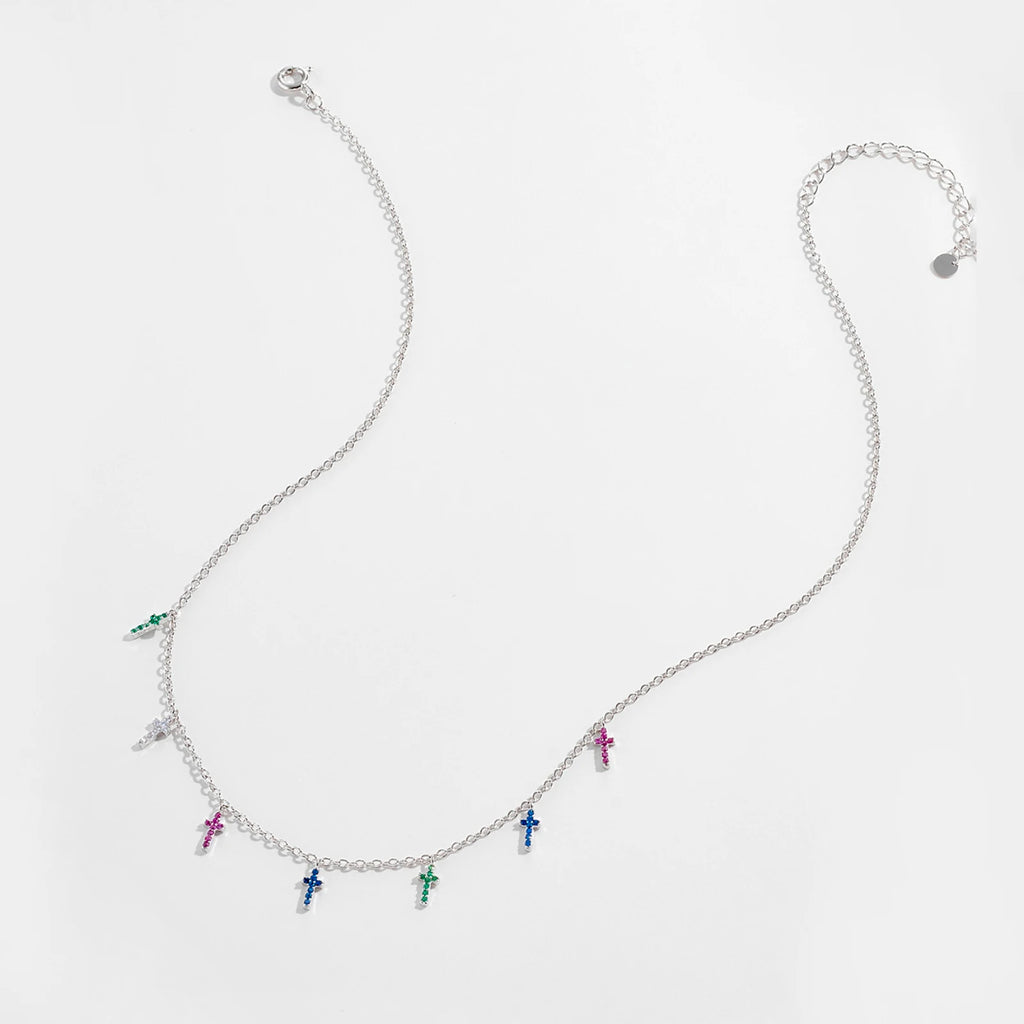 Colorful Cross Necklace