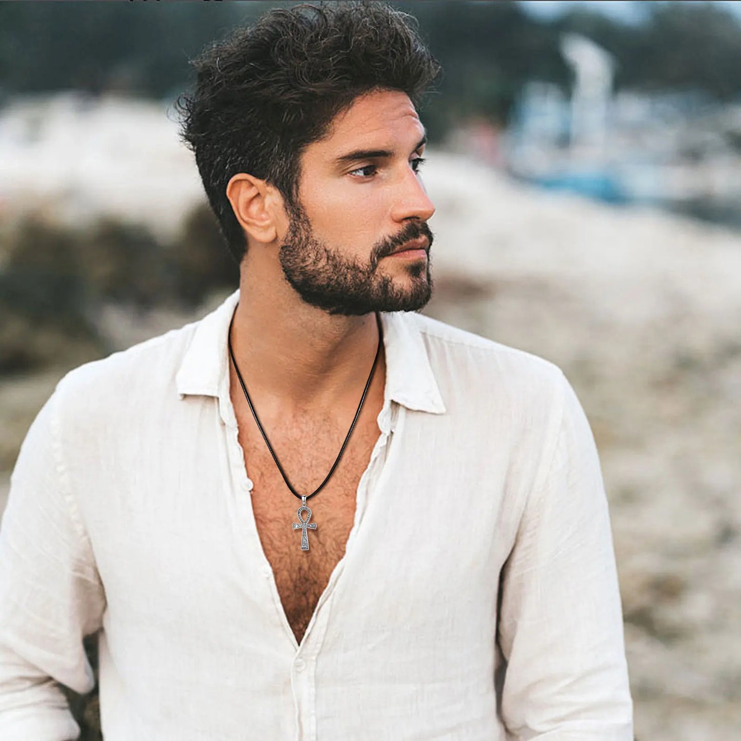 Ankh Hieroglyphs Necklace