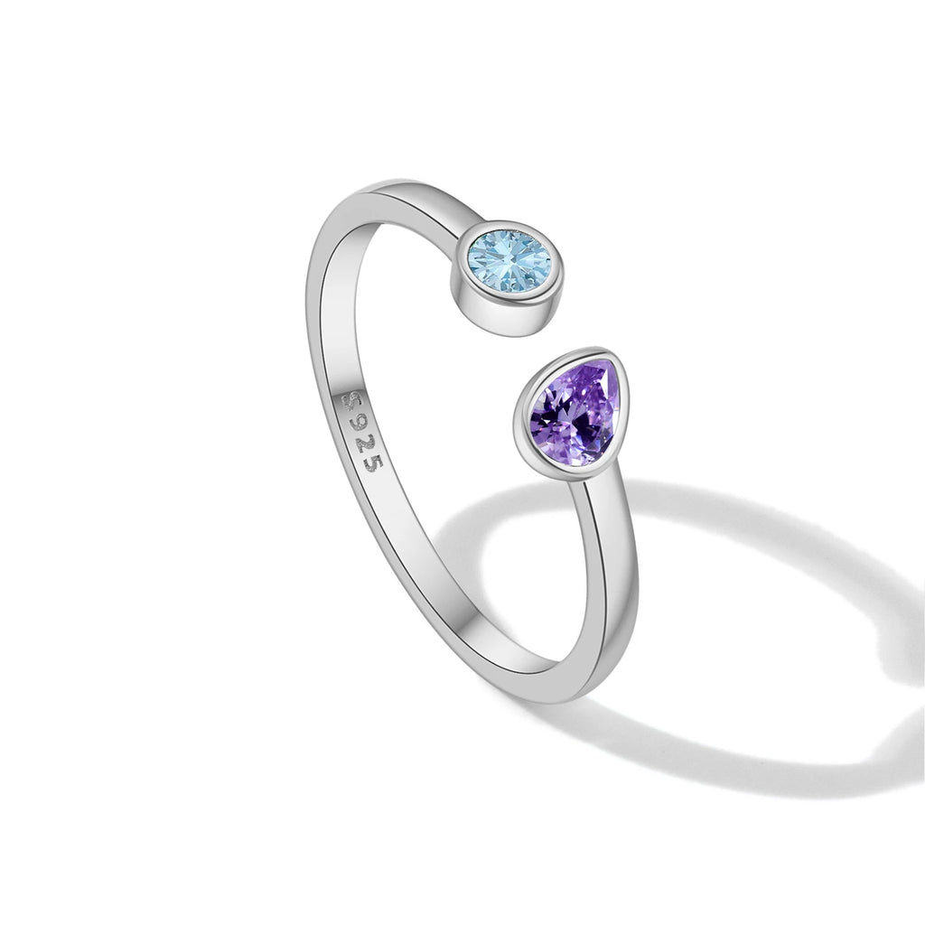 Pear Zircon Ring