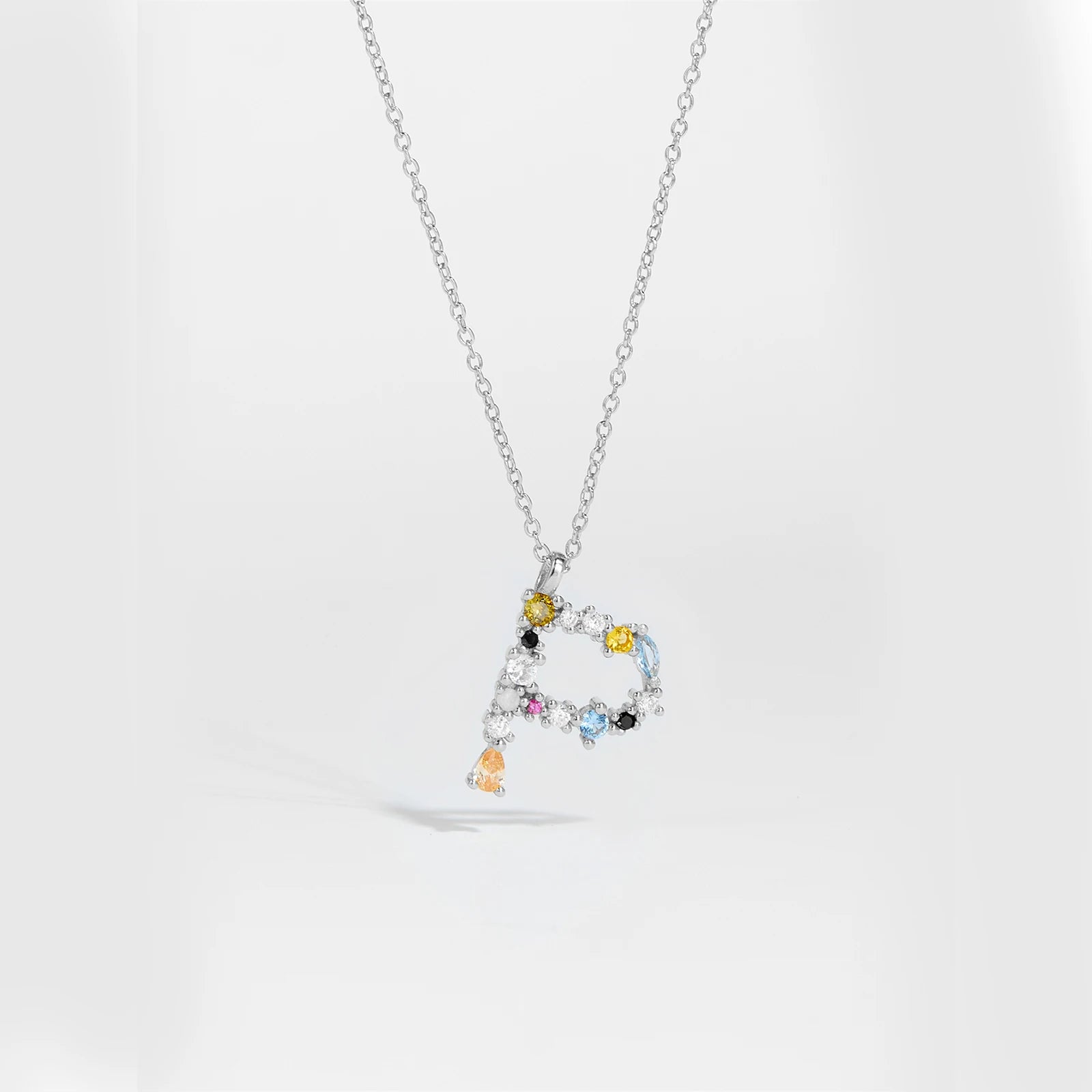 Zircon Letters Necklace