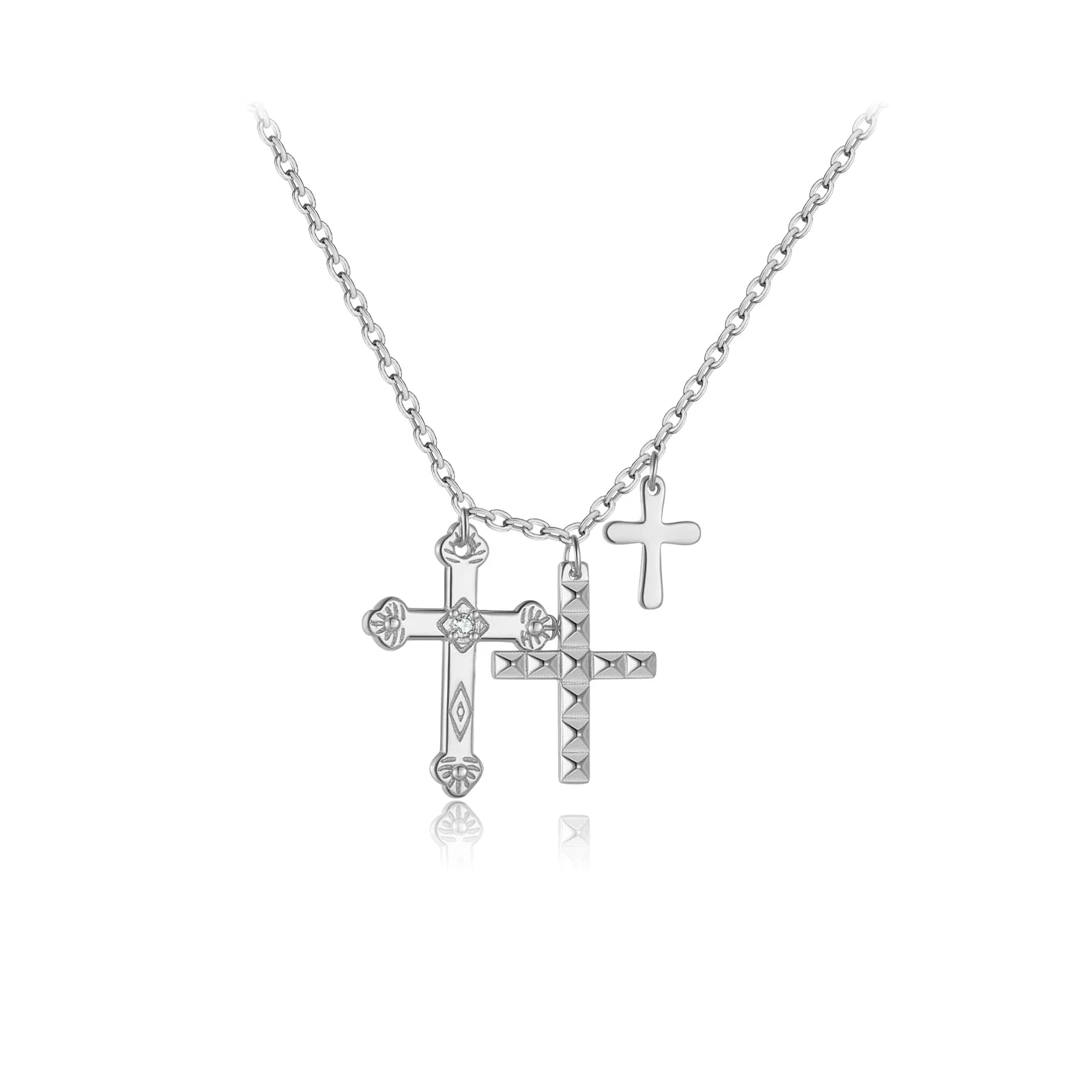 Three Cross  Necklace