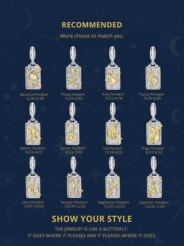 Constellation Astrology Pendant