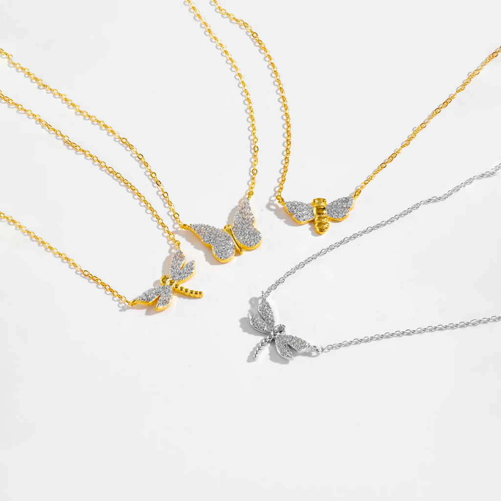 Bee Butterfly Chain Pendant