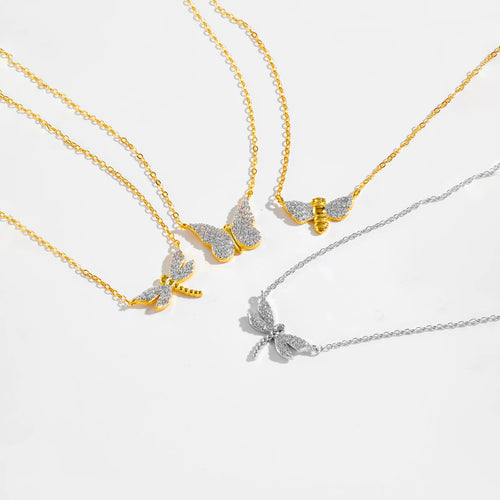 Bee Butterfly Chain Pendant