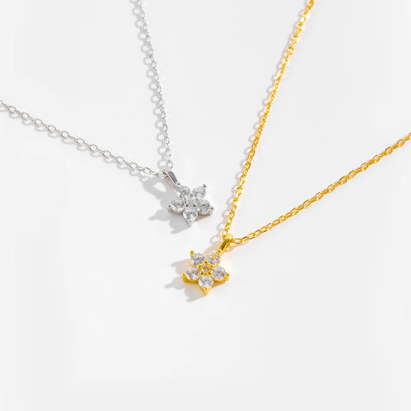 Silver Flower CZ Zircon