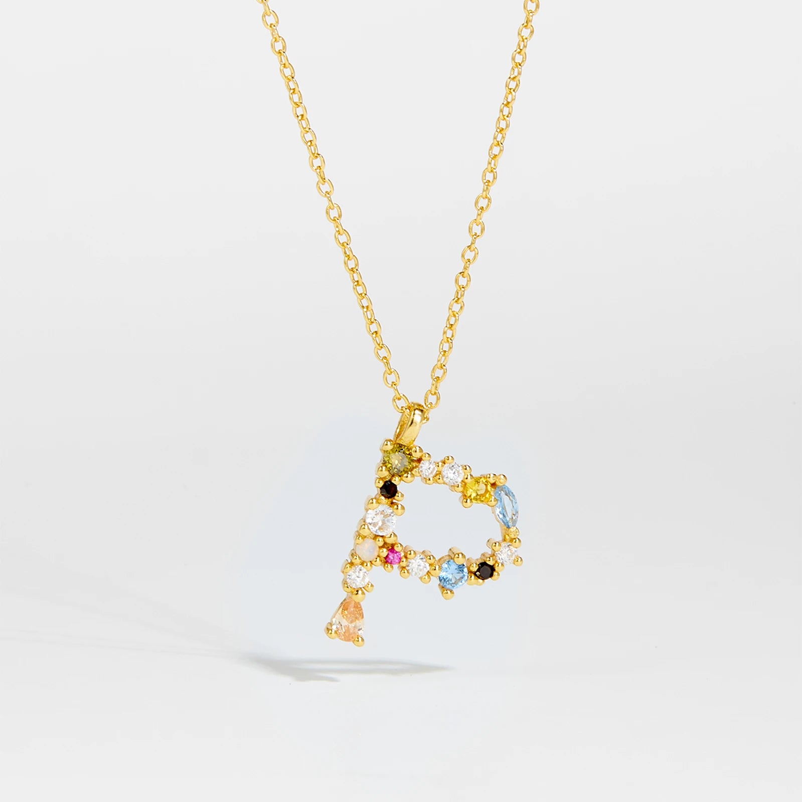 Zircon Letters Necklace