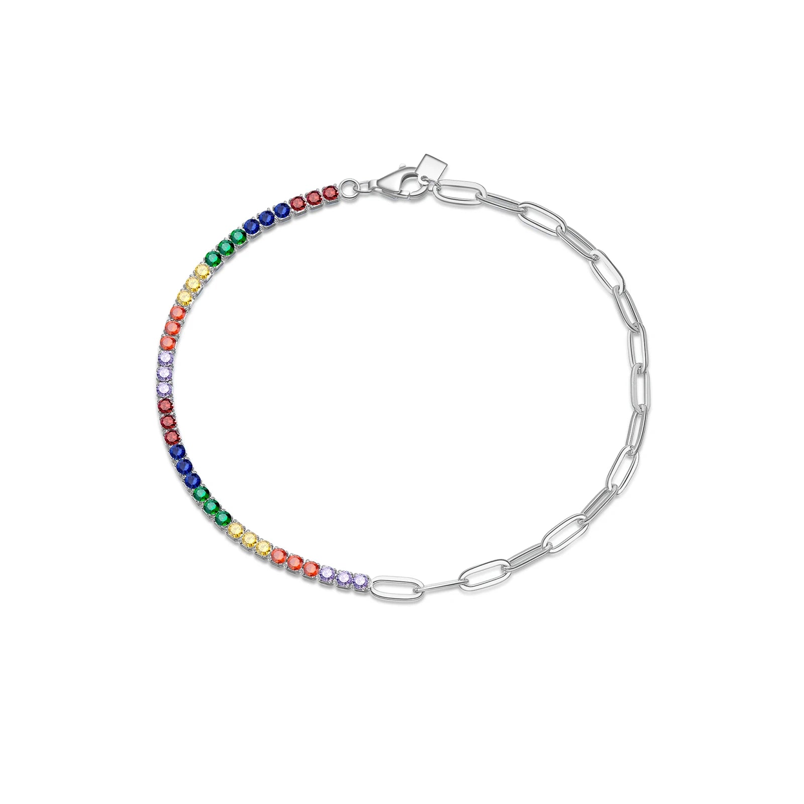 Tennis and oval Bracelet