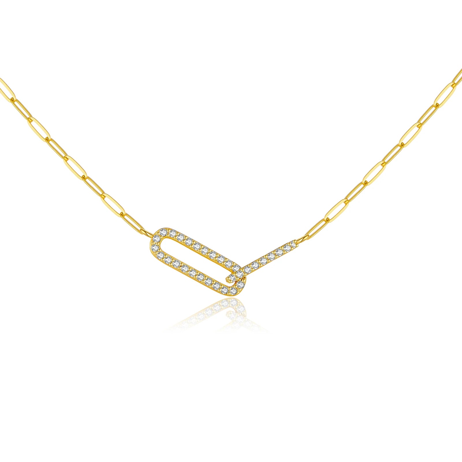 Interlock Zircon Necklace