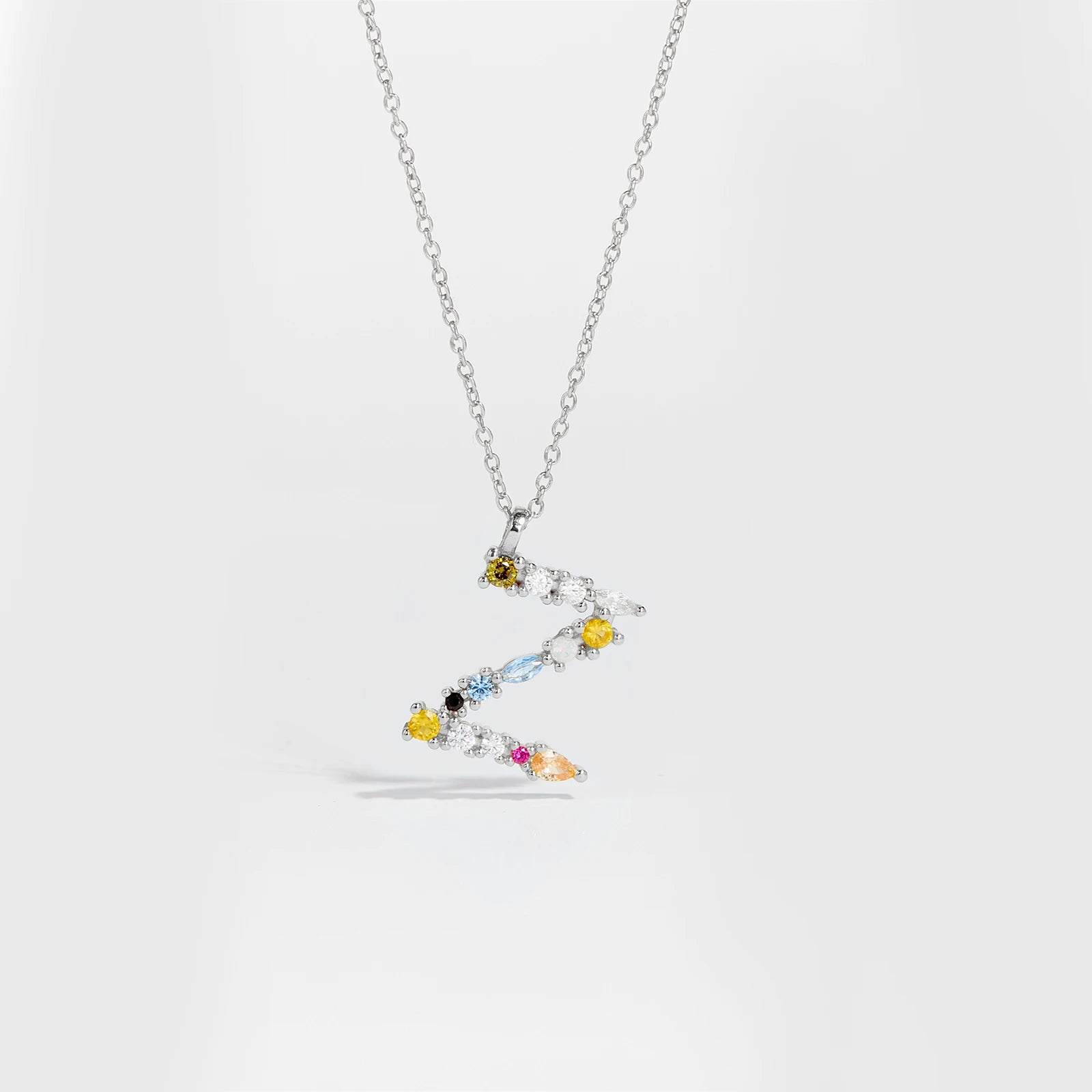 Zircon Letters Necklace