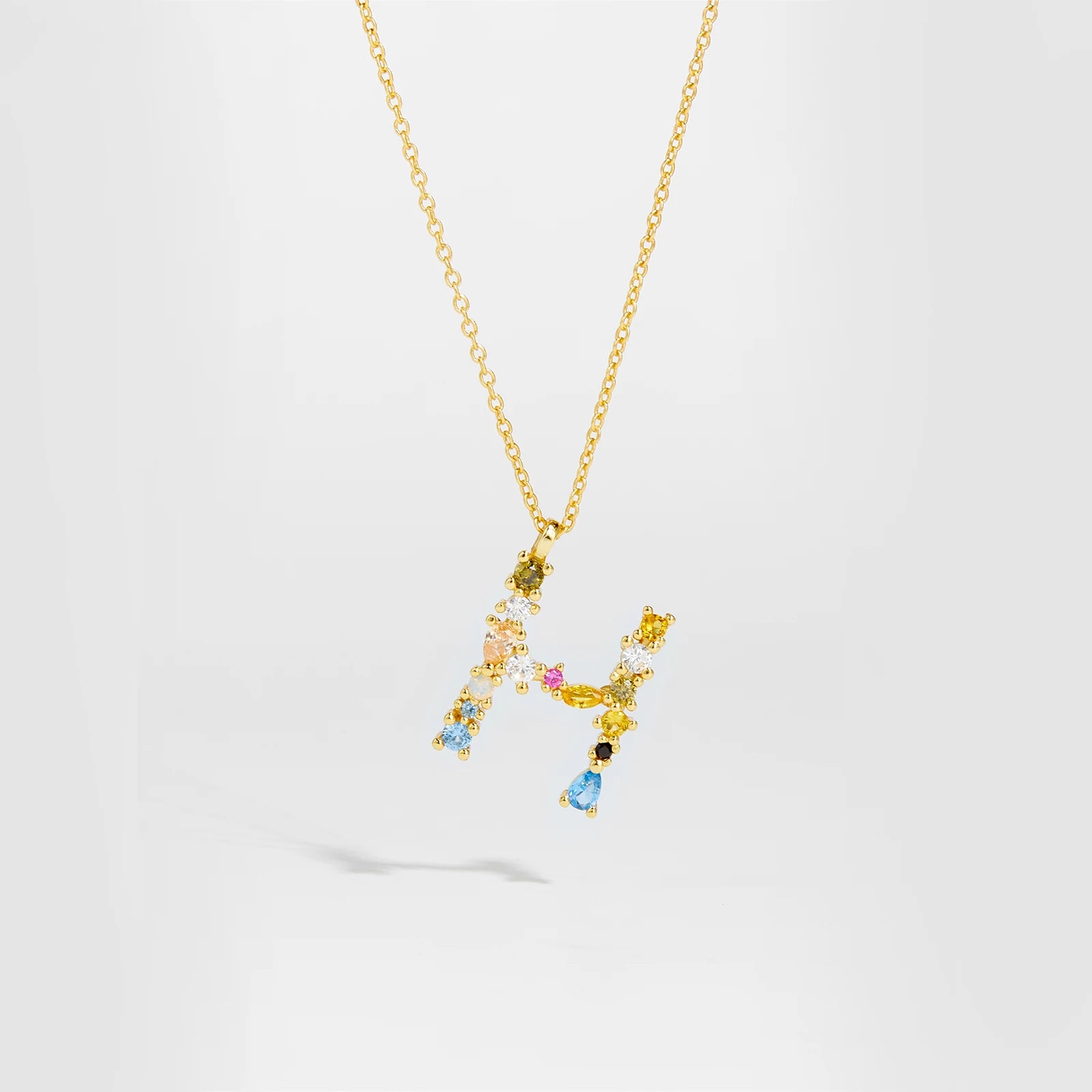 Zircon Letters Necklace
