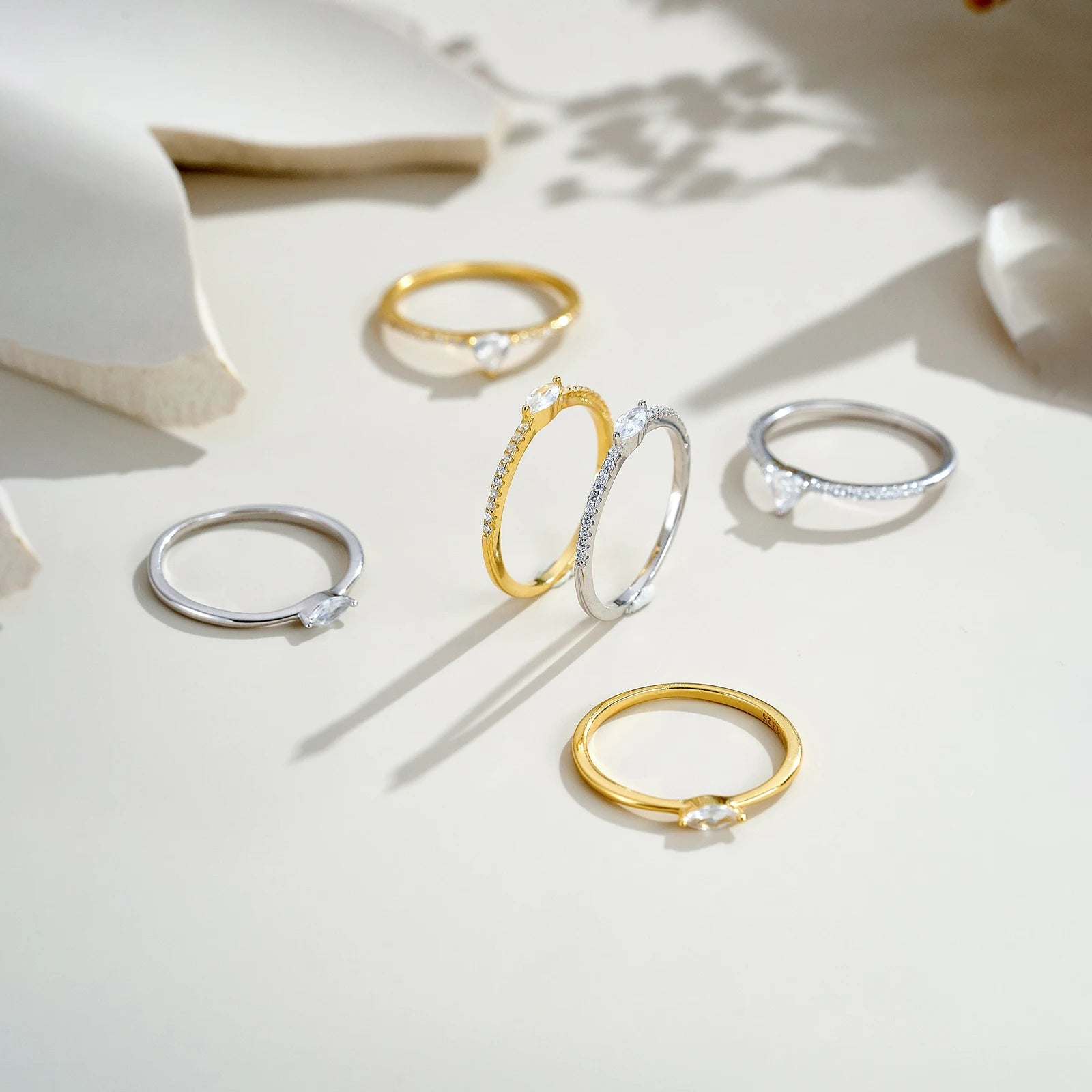 Marquise Triangle Ring