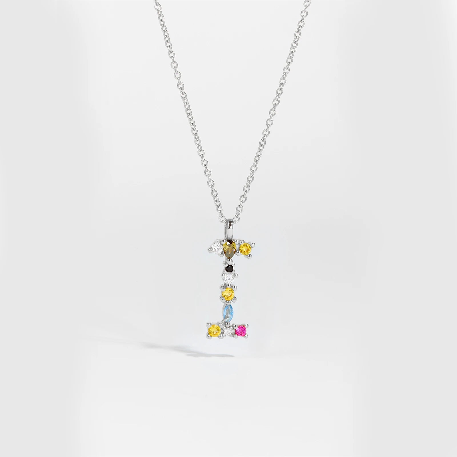 Zircon Letters Necklace