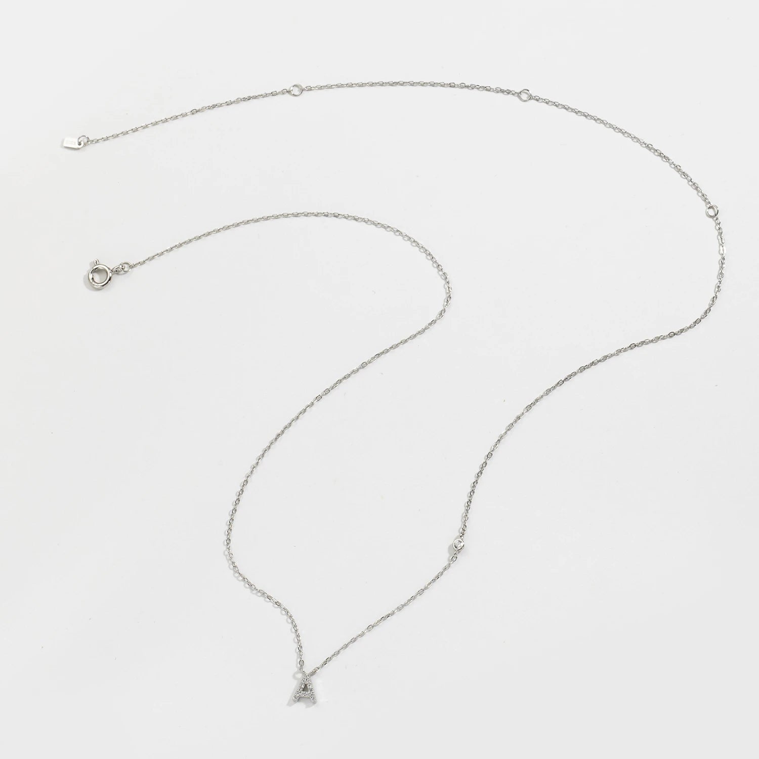 Small Letters Zircon Necklace