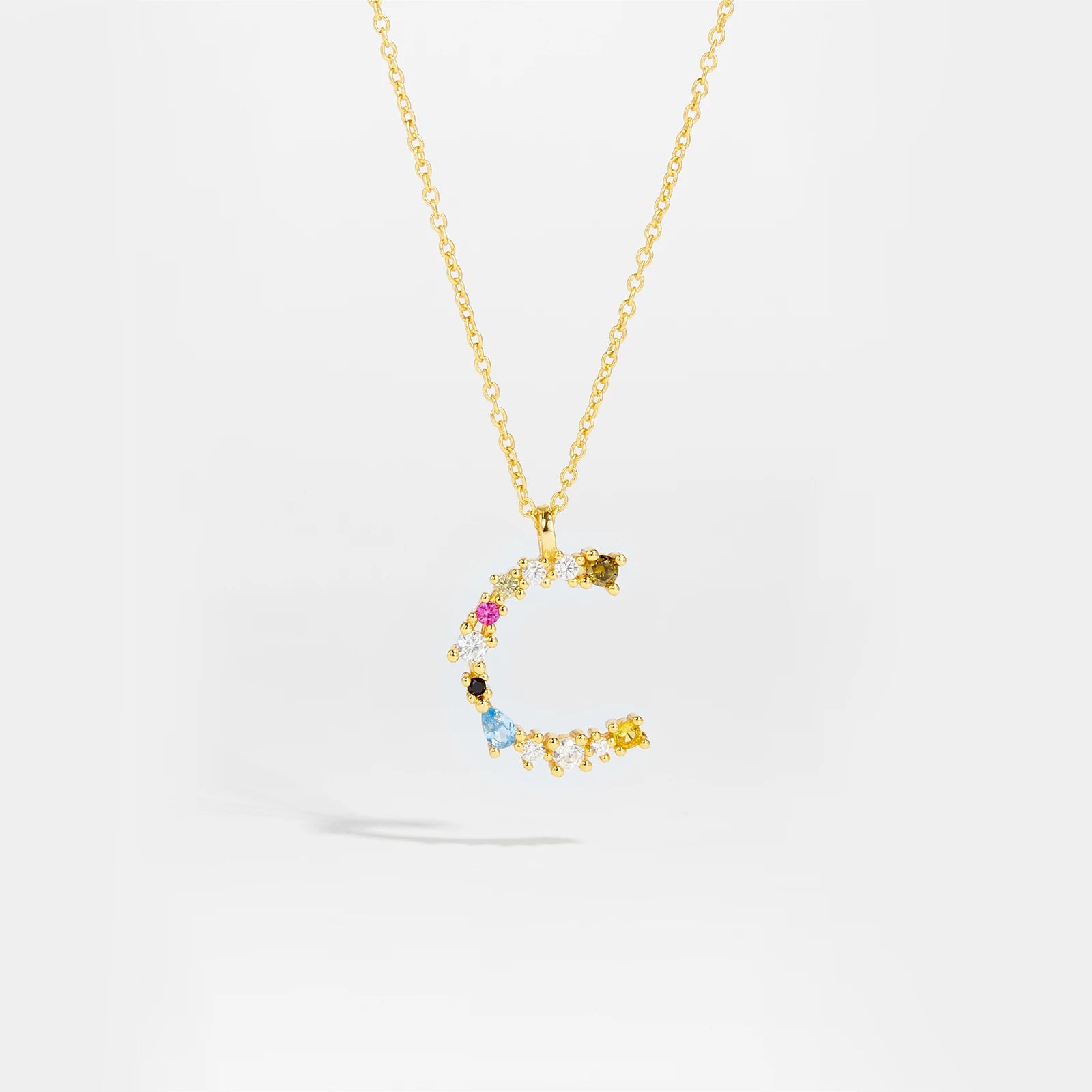 Zircon Letters Necklace