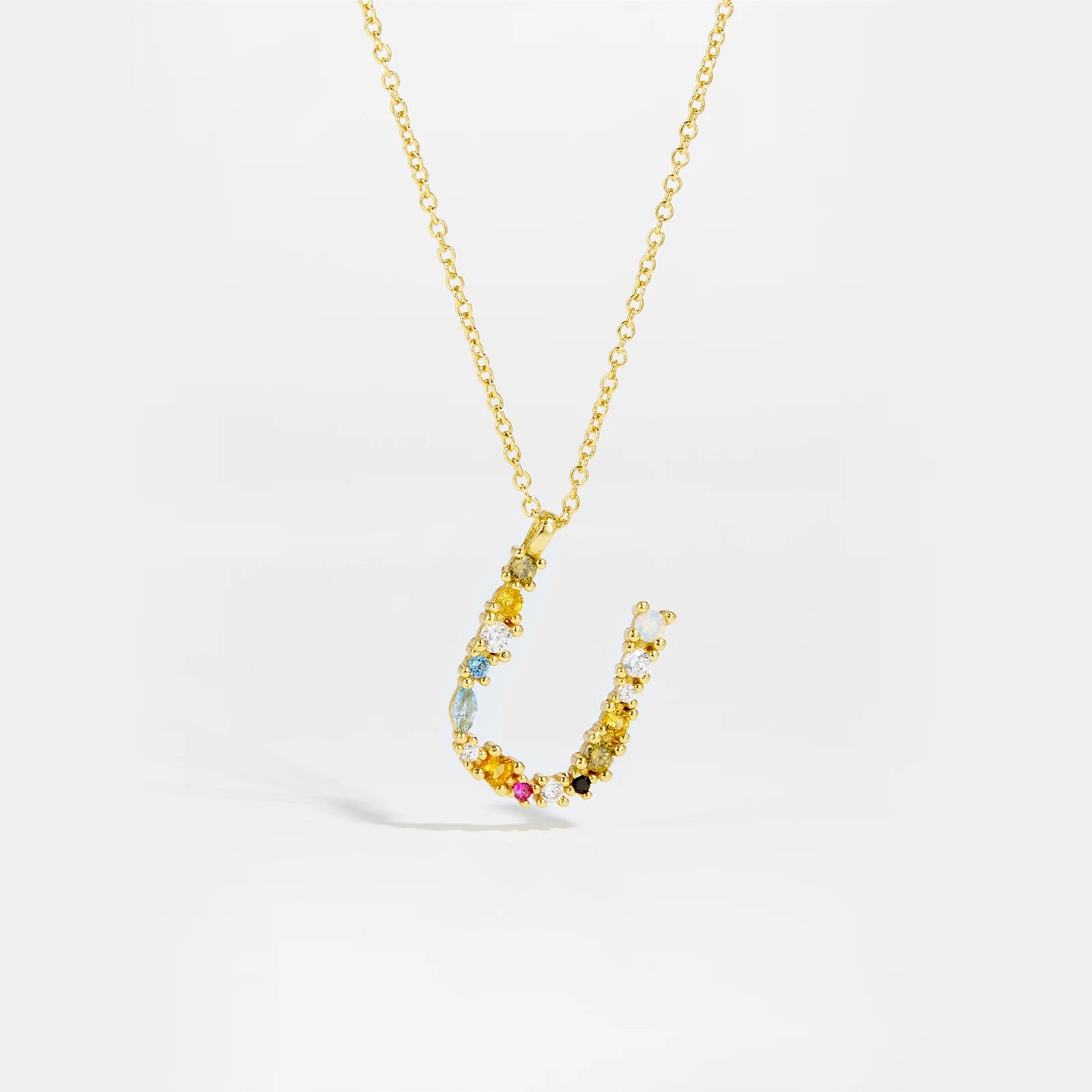 Zircon Letters Necklace