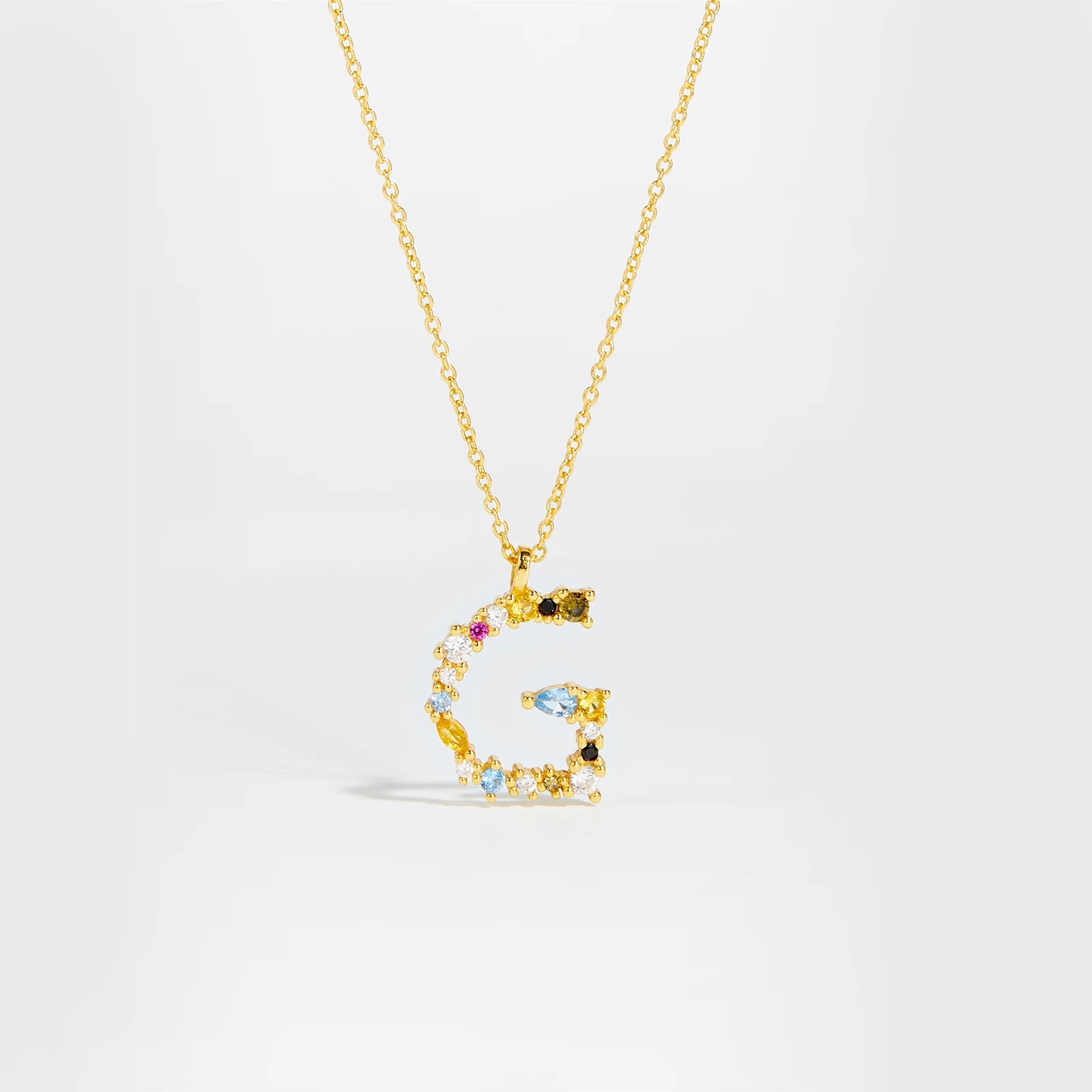 Zircon Letters Necklace