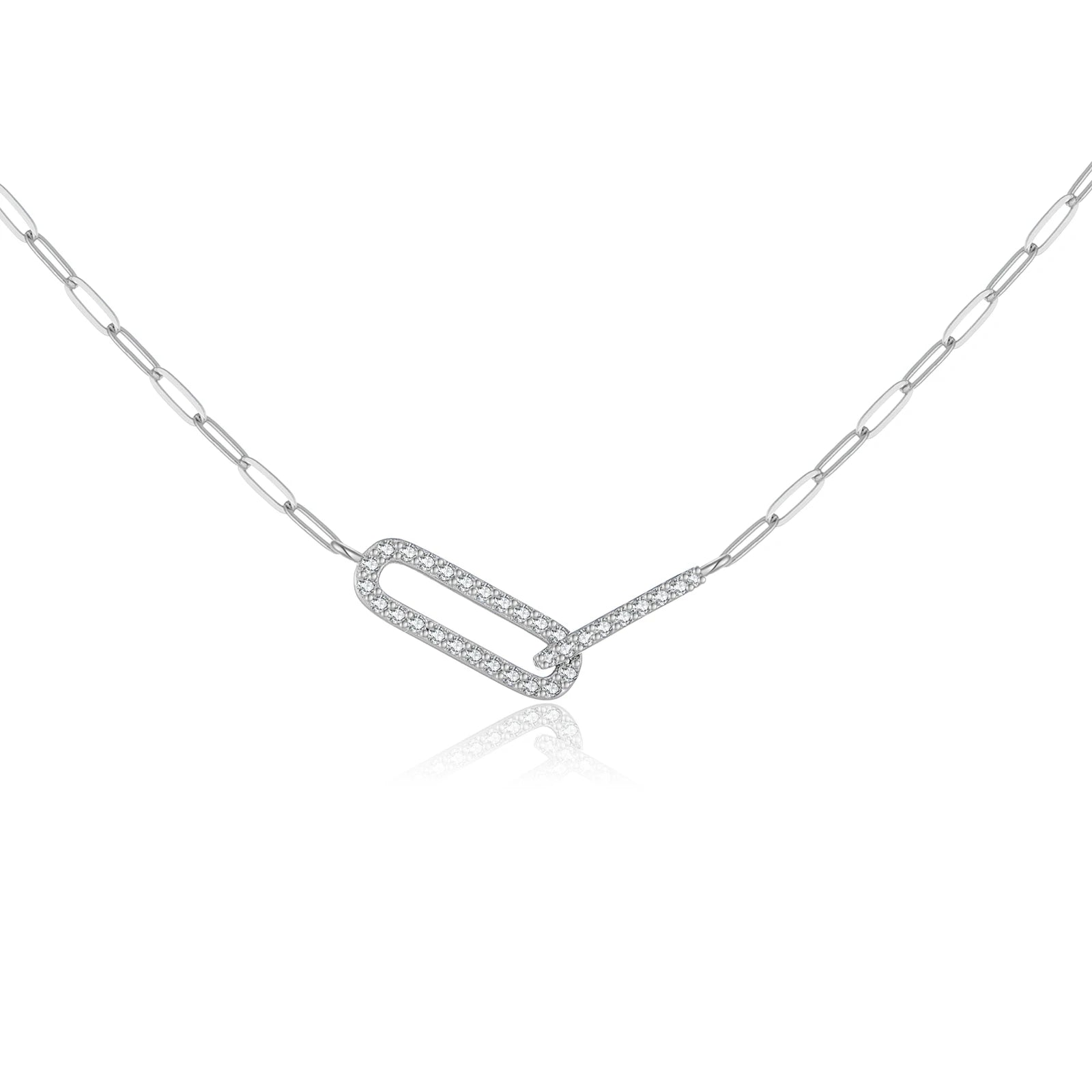Interlock Zircon Necklace