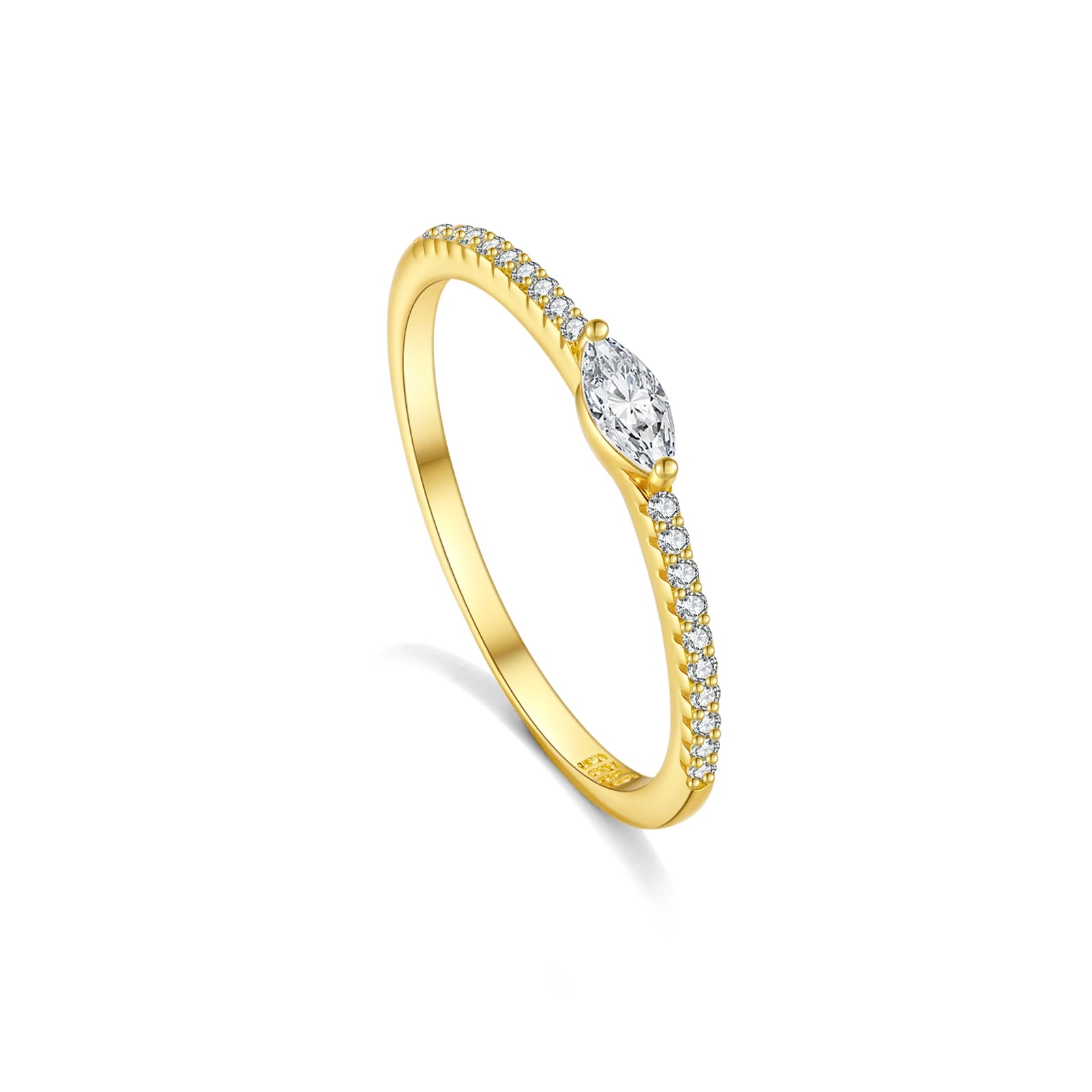 Marquise Triangle Ring