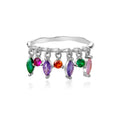 Coloful Drop Ring